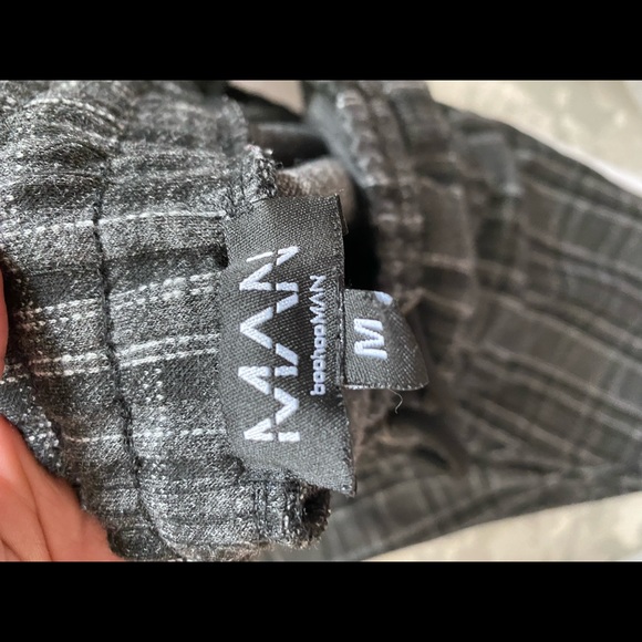 BOOHOOMAN Plaid Joggers - Picture 3 of 4